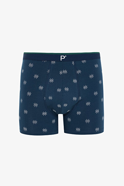 Penti Men's Geometric Patterned Logo 3-Piece Boxer