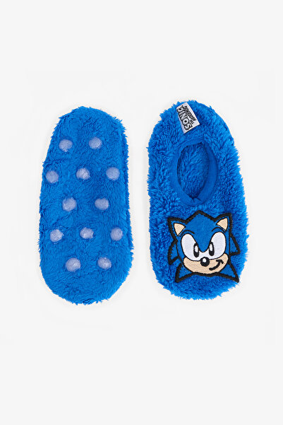 Penti Navy Blue Boys' Sonic Non-Slip Sole Home Slippers