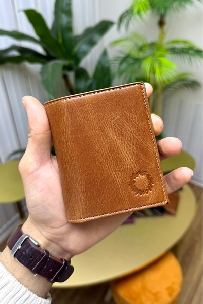 CüzCan Jaen Taba Hakiki Deri Erkek Bozuk Para Bölmeli Kişiselleştirilebilir C...