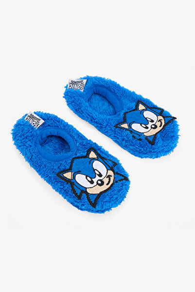 Penti Navy Blue Boys' Sonic Non-Slip Sole Home Slippers