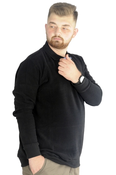 ModeXL Ανδρικό φούτερ Mode Xl Polo Vnz Selanik 20440 Μαύρο