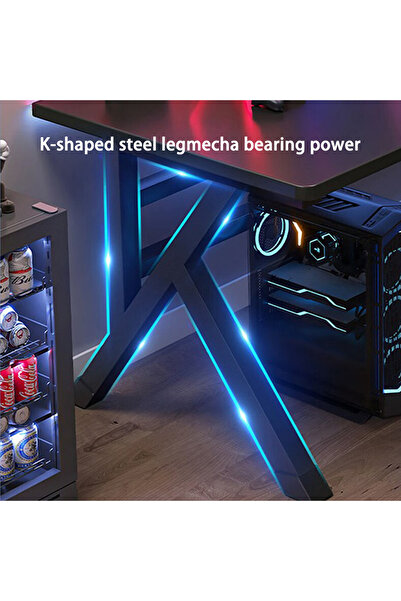 Wemart K-Shaped Gaming Desktop Computer Desk (140 x 60 x 75 cm)