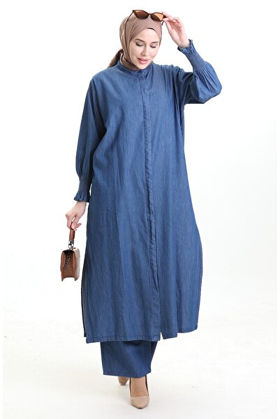 sefamerve Διπλό Σετ 260625-03 Navy Blue