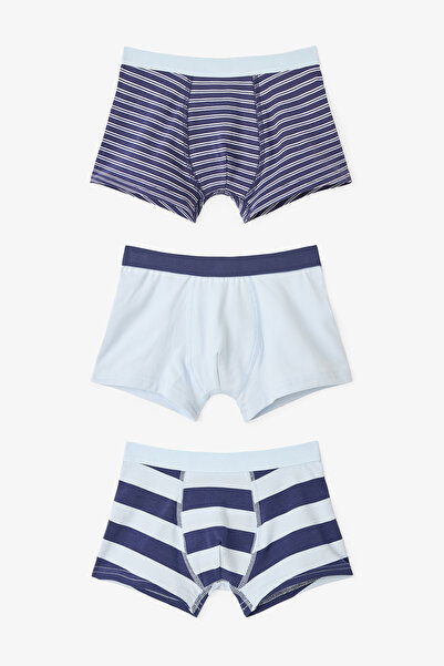 Penti Boy's Captain Line Striped 3-Piece Boxer