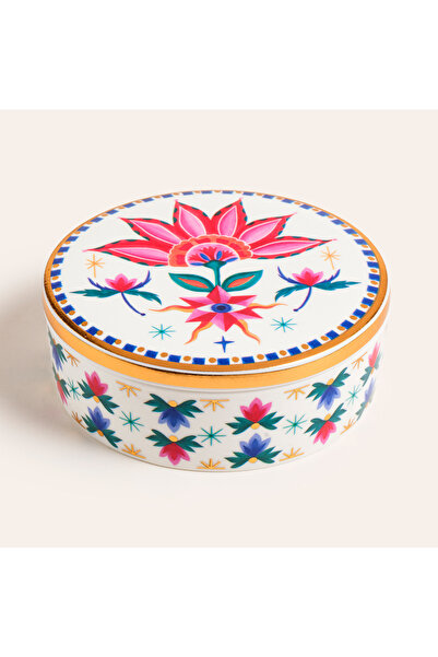 Zsa Zsa Zsu Shekou Porselen Dekoratif Obje 12x12x4 Cm Renkli