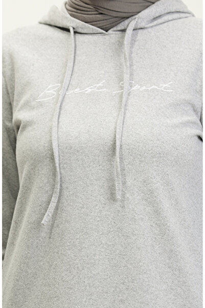 sefamerve Color Garnished Tracksuit Takm 3080-09 Gray