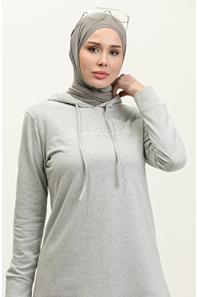 sefamerve Color Garnished Tracksuit Takm 3080-09 Gray