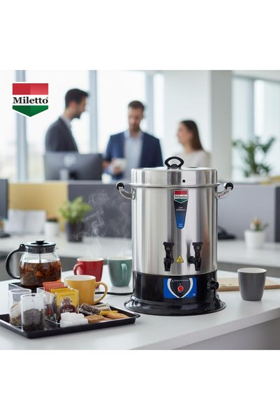 Miletto 250 Bardak Profesyonel Sanayi Tipi Paslanmaz Çelik Çay Makinesi 22 Lt Mr25
