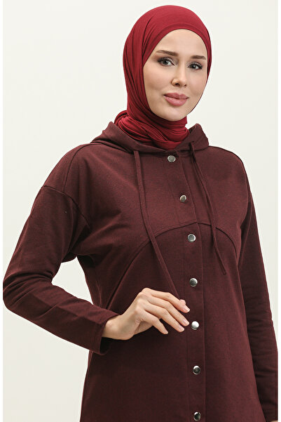 sefamerve Double Tracksuit Set 3078-09 Plum