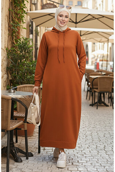 sefamerve Αθλητικό Φόρεμα με κουκούλα - Δύο Κλωστές 0190-17