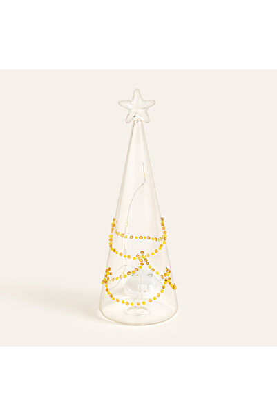 Zsa Zsa Zsu Henan Borosilikat Cam Dekoratif Aydınlatma 21 Cm Şeffaf - Sarı