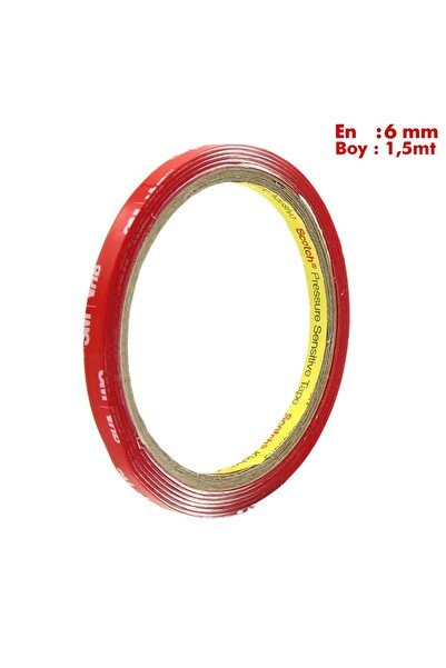 3M VHB Araç Aksesuar Yapıştırma Bandı En:6mm Boy:1,5metre