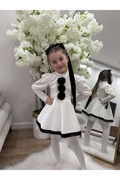 LULLY KİDS Κορίτσι Χιονάνθρωπος Πρωτοχρονιάτικο Χριστουγεννιάτικο Φόρεμα