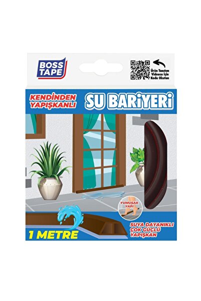 Boss Tape Yapışkanlı Duş Kapı Mutfak Tezgahı Etrafı Su Kesici Bariyer Kahvere...