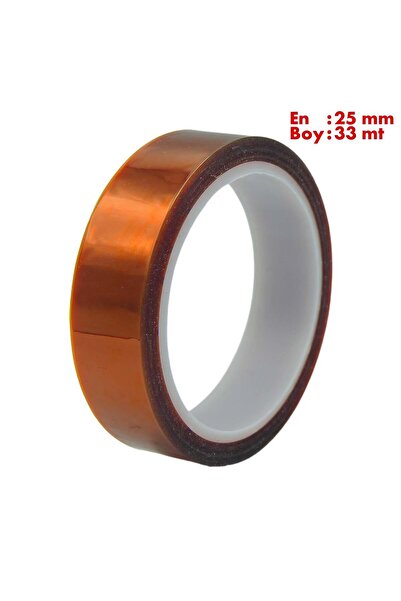 Boss Tape Kapton Bant 260 Dereceye Dayanıklı Bant En:25mm Boy:33mt