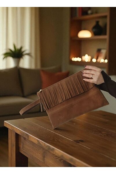 Life Süet Clutch Hand Bag