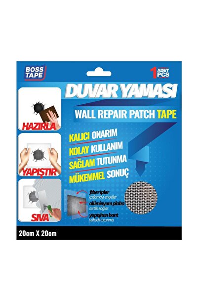 Boss Tape Duvar Yaması Soba Delik Kapama 20cmx20cm