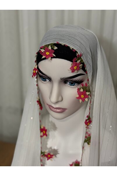 DEVSER غطاء رأس للصلاة بتطريز دقيق