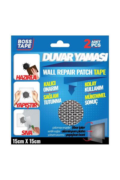 Boss Tape Duvar Yaması Soba Delik Kapama 2 Adet 15cmx15cm