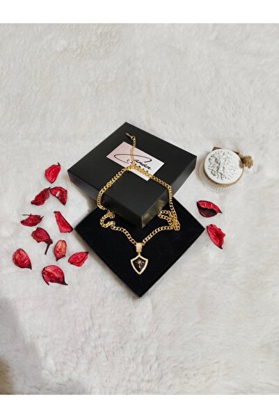 CC Design قلادة شارة حجر الصلب