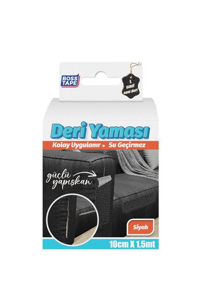Genel Markalar Yapışkanlı Deri Yaması Siyah En:10cm Boy:1,5 - Keçeler - Siyah