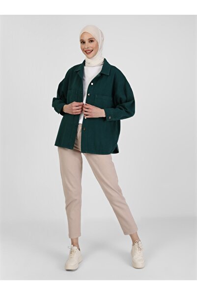 Refka Джинсова куртка з кишенями з натуральної тканини - Океан - Повсякденний