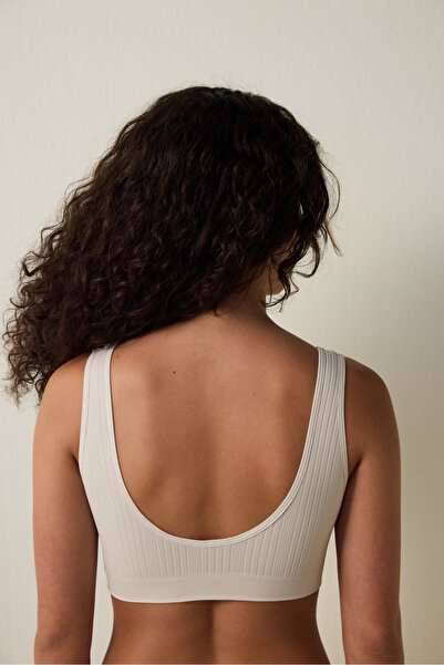 Penti Ecru Seamless Underwire Thick Strap Bra