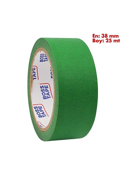 Boss Tape Koyu Yeşil Maskeleme Bandı Kağıt Bant En:38mm Boy:25mt