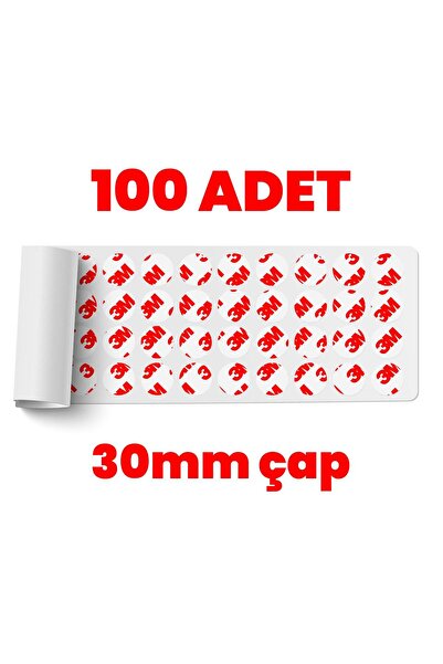 Genel Markalar Çok İnce Güçlü Şeffaf 100 Adet Hazır Kesim 30mm Çap
