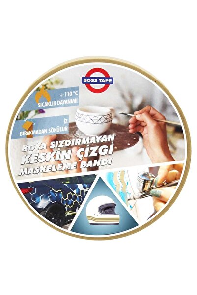 Boss Tape Keskin Kenar Maskeleme Bandı En:5mm Boy:50mt