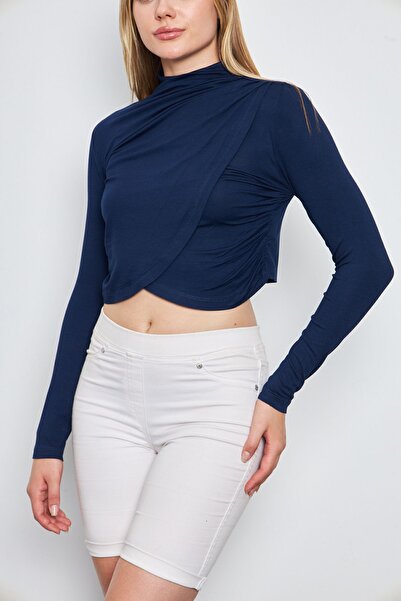 ESPİNA Women's Long Sleeve Flounce Blouse