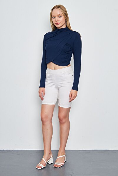 ESPİNA Women's Long Sleeve Flounce Blouse