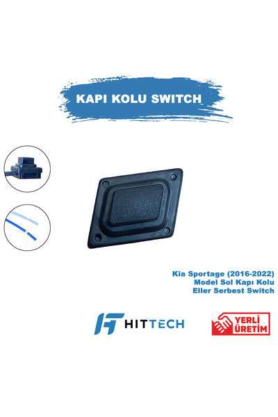 Hittech Kia Sportage 2017 2018 2019 2020 2021 için Sol Dış Kapı Kolu Akıllı A...