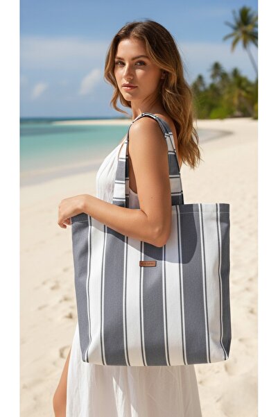 ALTINPAMUK Benita Антрацит Біла Сумка через Плече та Ручна Сумка - Багатофункціональна Тканина