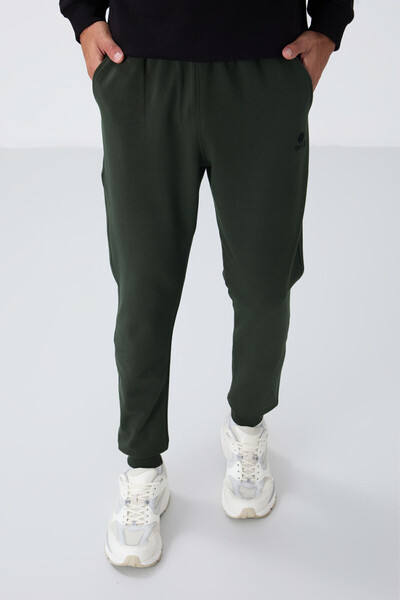 TOMMY LIFE Ανδρική φόρμα αθλητικής φόρμας Khaki Classic Pocket Standard Fit Cuff - 84652