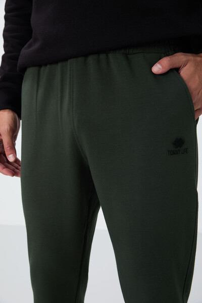 TOMMY LIFE Ανδρική φόρμα αθλητικής φόρμας Khaki Classic Pocket Standard Fit Cuff - 84652