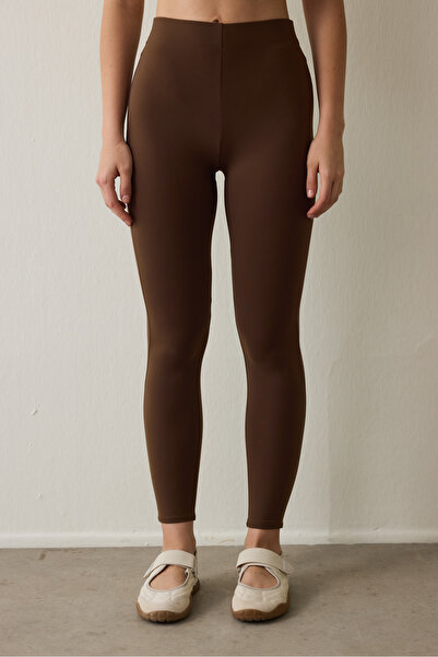 Penti Brown Warm Thermal Effect High Waist Leggings