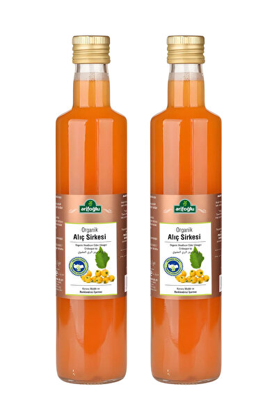 Arifoğlu Organik Alıç Sirkesi 500ml + 500ml 2 Li Set