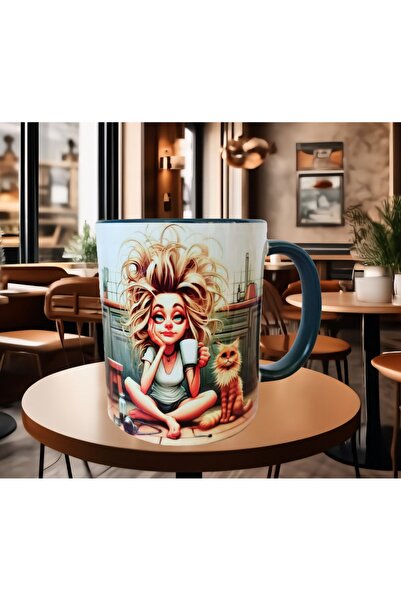 Inability to wake up, sleepy, sleepy, cat tea coffee porcelain gift mug
