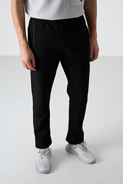 AIR JONES Carlo Black Lace Men's Tracksuit Bottom - 84942