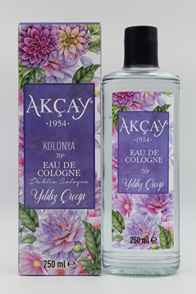 AKÇAY Yıldız Çiçeği Kolonyası Cam Şişe 250 ml