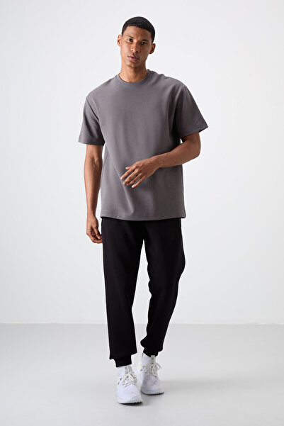 AIR JONES Ανδρική αθλητική φόρμα Cesar Black Pocketed Bottom - 84929