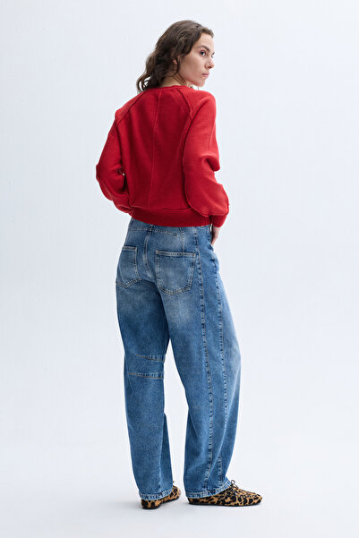 Mudo LOOSE FIT DÜĞMELİ BİSİKLET YAKA KAZAK