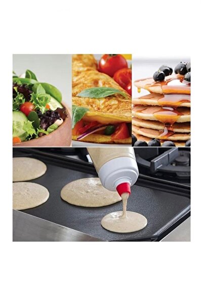 Genel Markalar 1000 ML El Hamuru Karıştırma Şişesi Ölçü İşaretlİ ve Karıştırm...