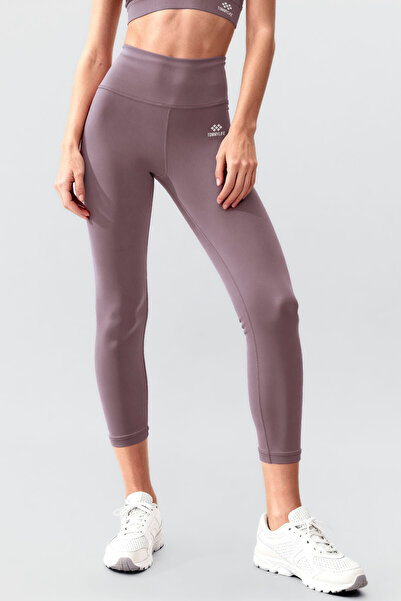 TOMMY LIFE Dried Rose High Waist Recovery Cross Back Detailed Slim Fit Women's Tights Set - 95283