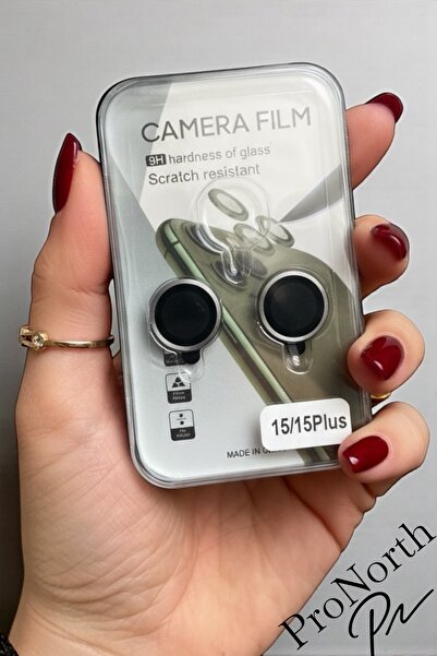 ProNorth IPhone 15 / 15 Plus Uyumlu Kamera Lens Koruyucu 2’li Set