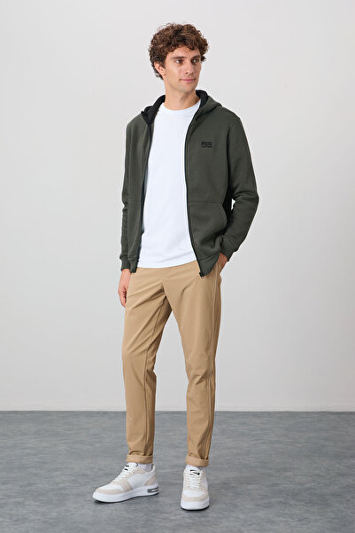 AIR JONES Ανδρικό φούτερ Hector Khaki Raised - 88139