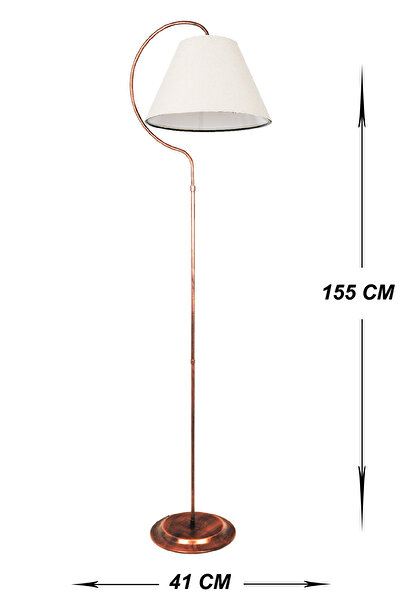 VENON Güven Avize Lambader Leboss Siyah Bakır Patine(KREM) 0050182