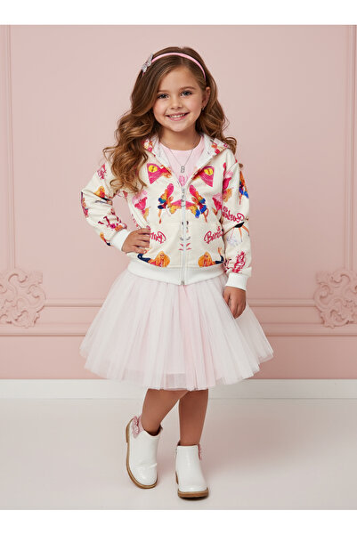 By Piera Момичешки суитшърт с качулка и цип - 0990