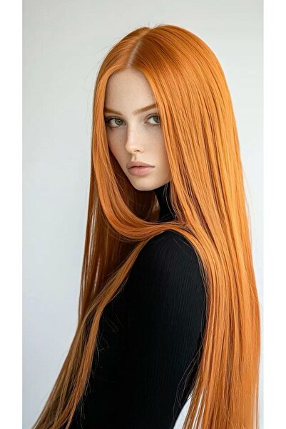 REMY HAİR شعر نحاسي مستقيم طويل نصف قمر - 3 قطع سناب 75 سم. 230 غرام. سلسلة VIP